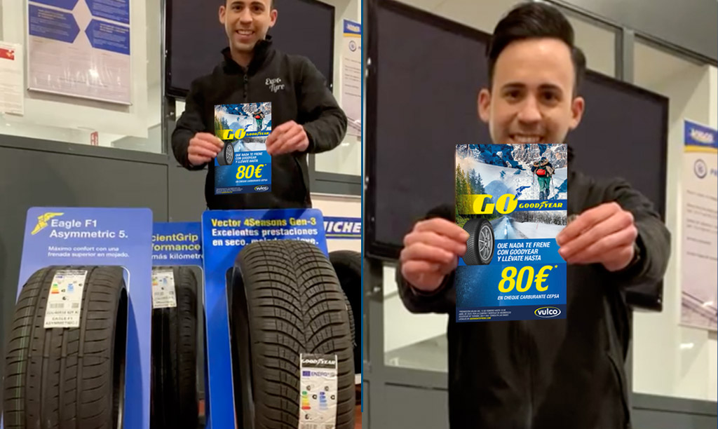 Jonas, te recomienda los Eagle F1 Asymmetric y los vector 4 seasons Gen3 de Goodyear