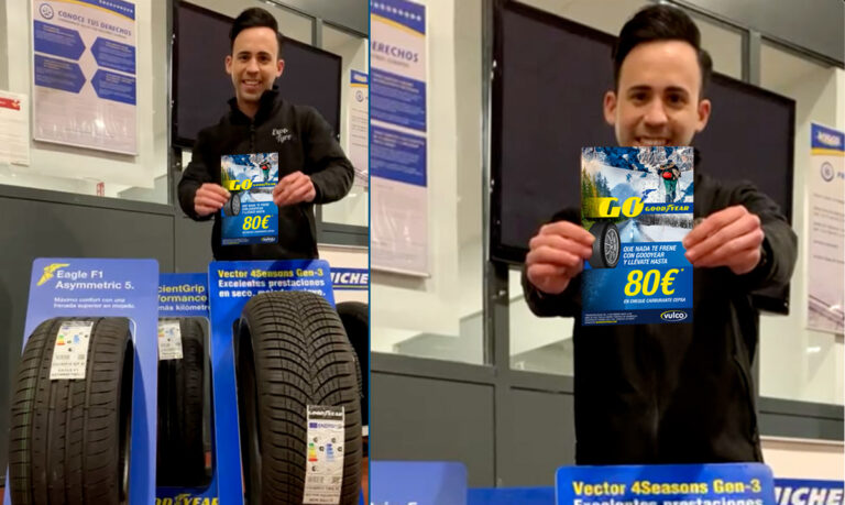 Llévate hasta 80€ en combustible de Cepsa al comprar y montar neumáticos Goodyear
