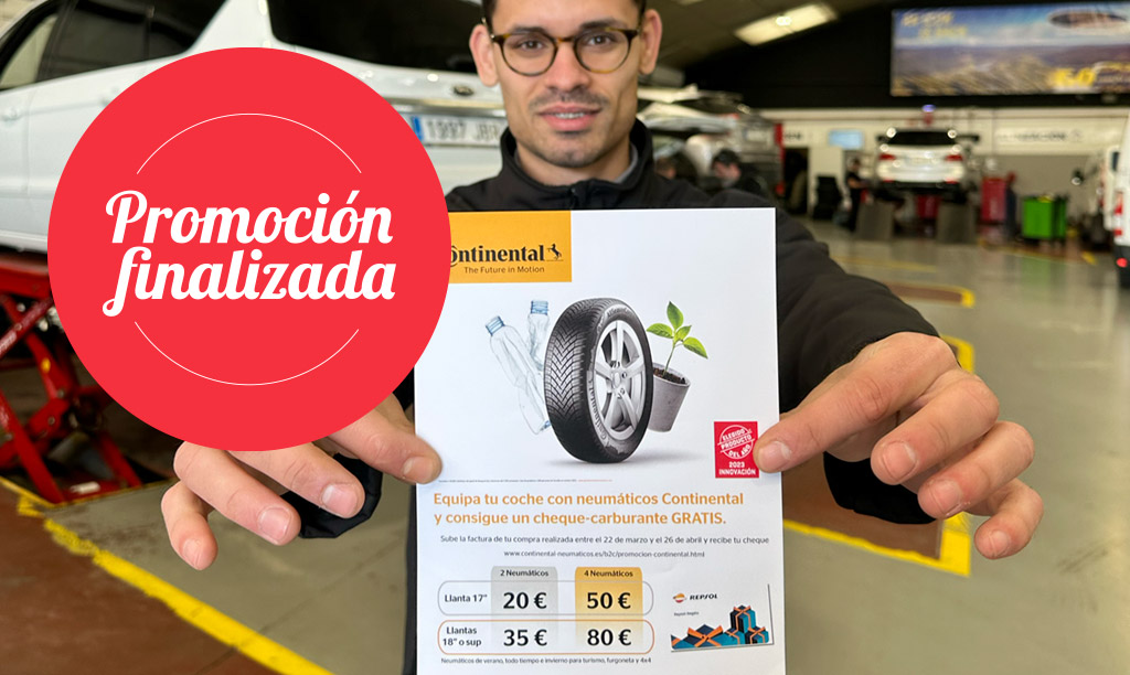 Consigue una tarjeta combustible por la compra de neumáticos Continental