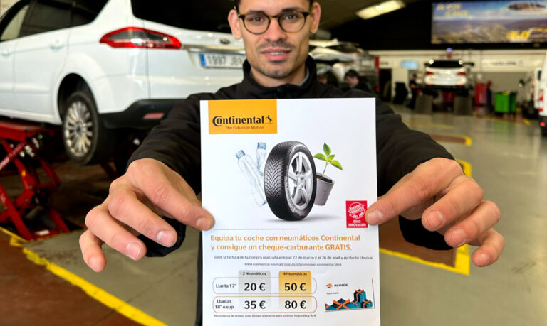 Consigue una tarjeta combustible por la compra de neumáticos Continental