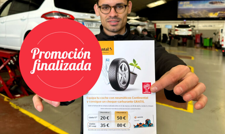 Consigue una tarjeta combustible por la compra de neumáticos Continental