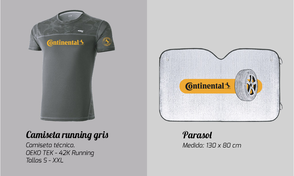 Llévate un parasol o una camiseta de runner por la compra y montaje de neumáticos Continental