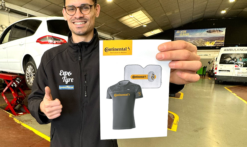 Llévate un parasol o una camiseta de runner por la compra y montaje de neumáticos Continental