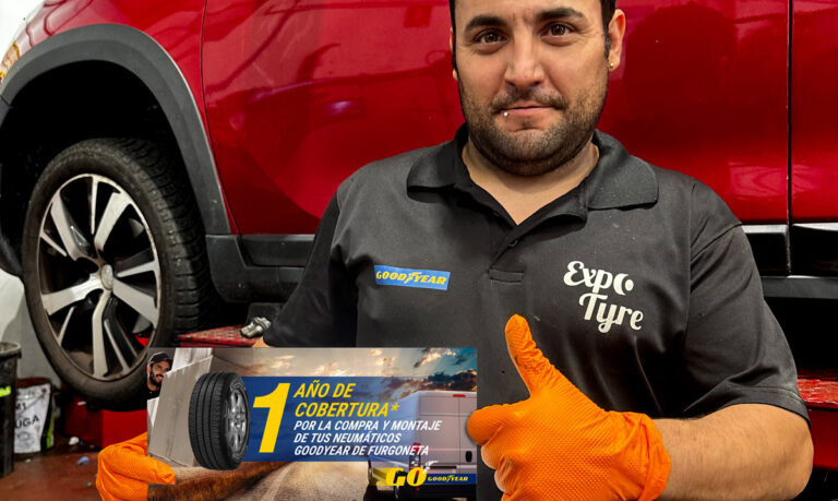Llévate un año de cobertura por la compra y montaje de neumáticos de Goodyear