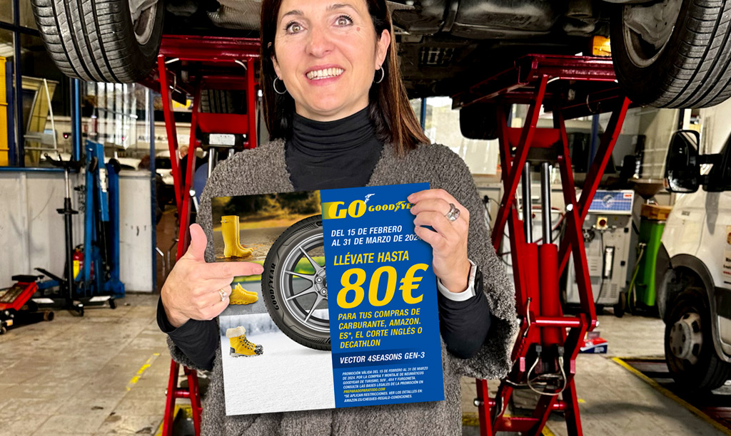 Ana te recomienda la promoción de Goodyear para cambiar de neumáticos