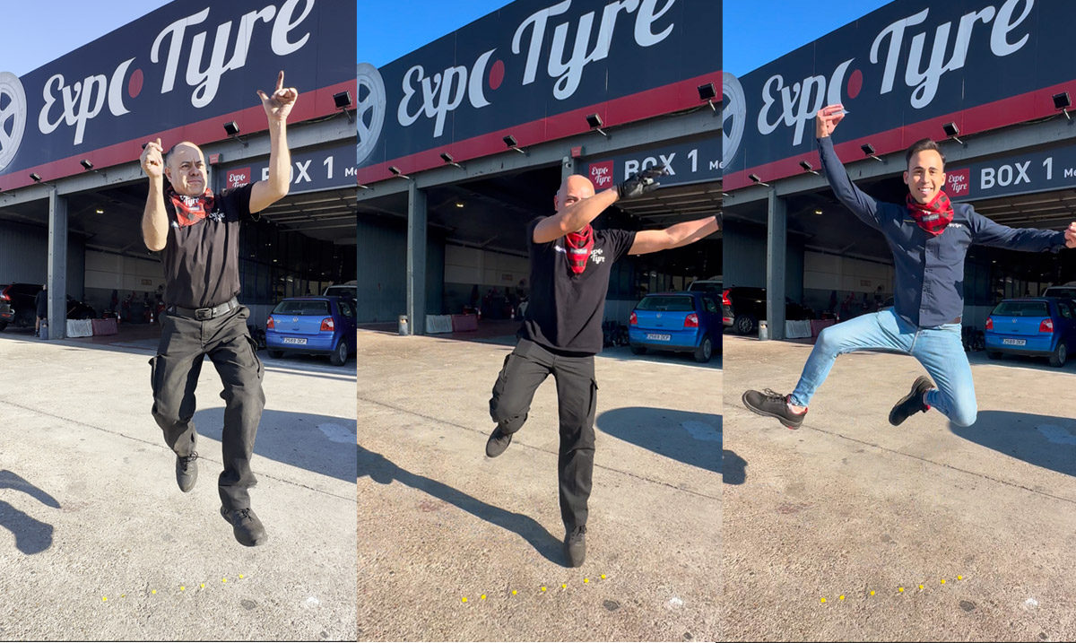 Los "joteros" de Expo Tyre te desean felices fiestas del Pilar.