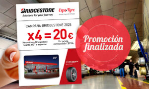 Con 4 neumáticos Bridgestone de llanta 17 te llevas una tarjeta de 20€ en combustible