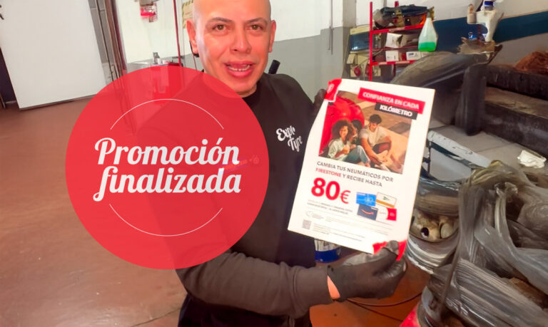 (Finalizada) Firestone en Zaragoza: consigue hasta 80€ en tarjeta regalo