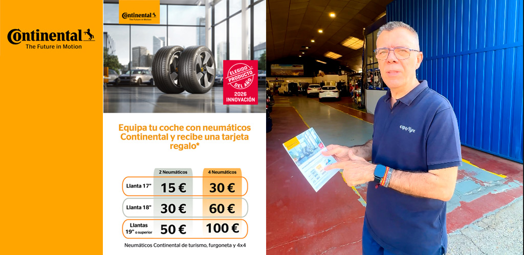 Iñaki del equipo comercial te recomienda la promoción de verano de Continental